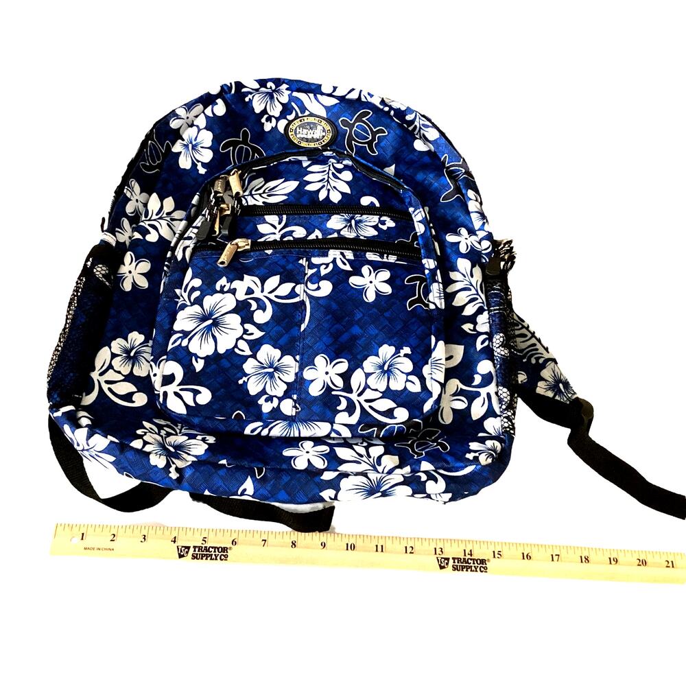 Hawaii Spirit Large Backpack Wide Outside Pockets 6-8" Side Width - Picture 7 of 8